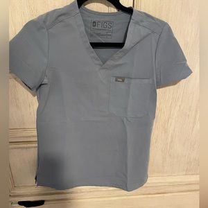 Women’s Fig’s XXS dusty blue scrub top